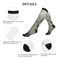 thumbnail image 5 of Lsque White And Red Storm Dragon Pattern Sport Compression Socks for Men & Women 15-20 mmHg Knee High Nurse Pregnant Running Medical and Travel Athletic, 5 of 6
