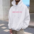 thumbnail image 3 of MHFRRA Sudadera con Capucha para Hombre, Forro Suave, Manga Larga, Cómoda, Informal, Moderna, Ligera y Cálida Blanco, 3 of 6