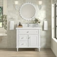 thumbnail image 5 of James Martin Vanities 424-V36-1Wz Lorelai 36" Single Basin Wood Vanity Set - White, 5 of 6