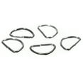 thumbnail image 2 of Craft County Silver Non-Welded Metal D-Rings - 5/8 Inch - Multi-Piece Packs Available - Perfect for Additions or Replacements on Apparel, Purses, Backpacks, Craft Projects, DIY Designs and More, 2 of 3