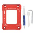 thumbnail image 1 of Correcteur de courbure LGA170, cadre professionnel avec pâte thermique pour processeur Intel 13e et 12e génération, rouge, 1 of 4