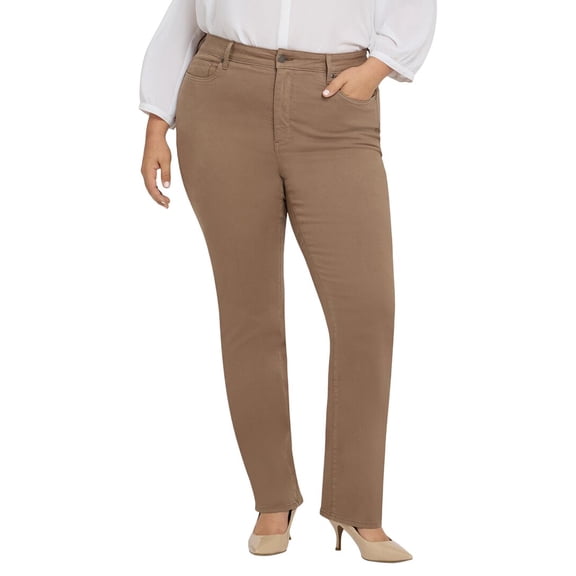 NYDJ womens Plus Marilyn High-Rise Elmwood Straight Leg Jean, 20W