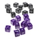 thumbnail image 1 of 20 Piezas De Dados De Seis Lados D6 Para Jugar RPG Party Game En Blanco Y Morado y negro Sunnimix Juegos de rol Dados, 1 of 8