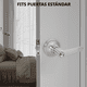 thumbnail image 5 of Stainless steel inner door lock is designed to be used as front door, back door or bedroom lock., 5 of 5