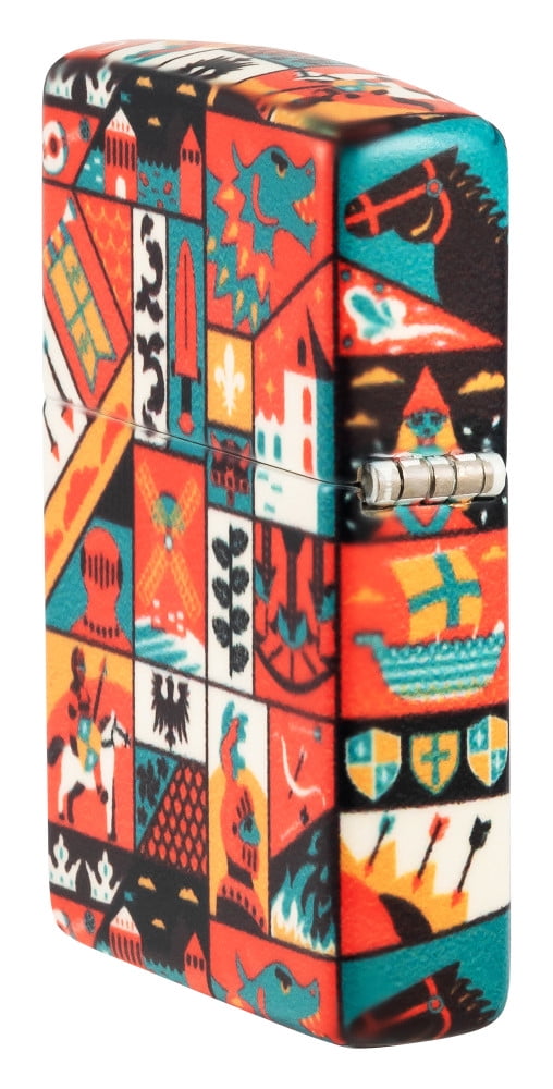 Zippo Old Ages Design 540 Matte Pocket Lighter
