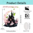 thumbnail image 4 of Halloween Tabletop Decor 2D Acrylic Castle Ornament, Sturdy Base Shelf Display, Modern Spooky Accent for Living Room Mantel Party and Seasonal Home Decoration, 4 of 5