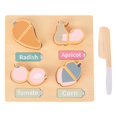 thumbnail image 1 of Rompecabezas de madera para niños pequeños, juguetes de frutas y verduras para educación temprana, aprendizaje, iluminación, desarrollo colorido, tablero a juego. I, 1 of 9