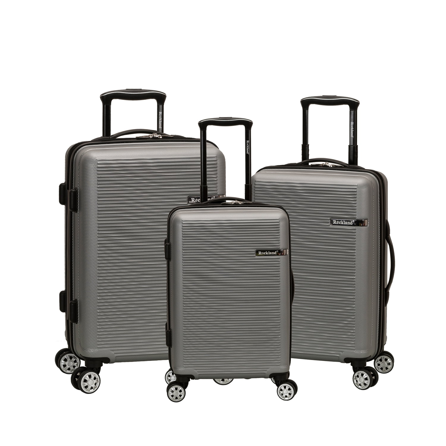 Rockland Luggage Skyline 3 Piece Hardside ABS Non-Expandable