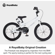 Royalbaby Freestyle 18 Kids Bicycle for Boys Girls, Ages 6-9 Years, White