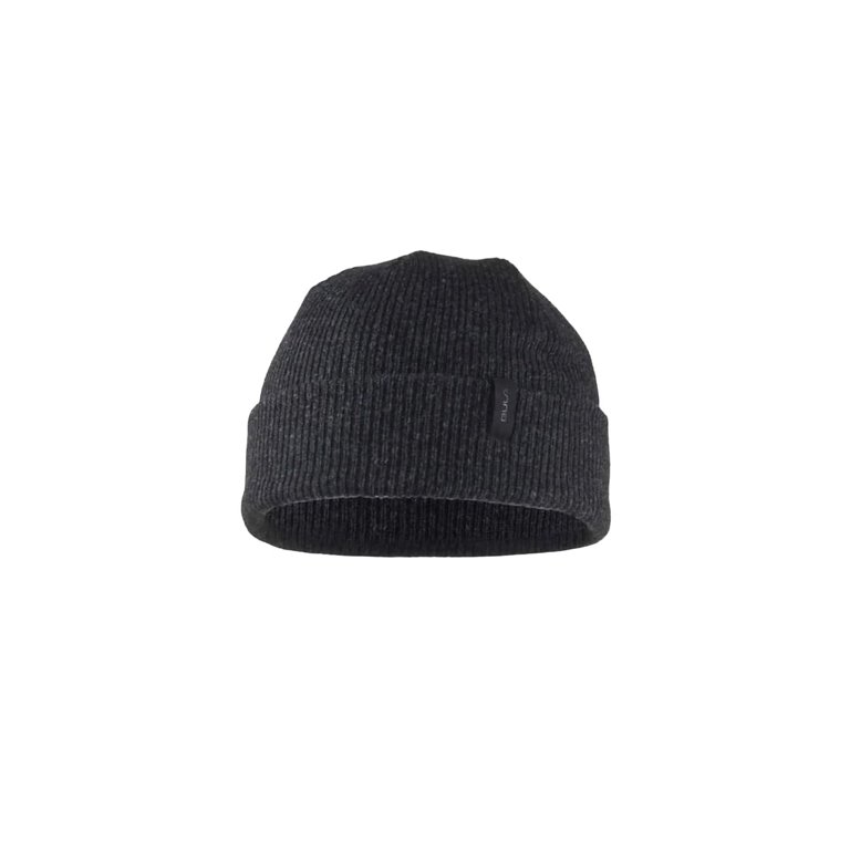帽子 VALLAD BEANIE CAP BLK / WHT New Balance Men's and Women's Woven NB Logo Cuffed Knit