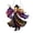 A01 Purple 6", variant on Handmade Stained Acrylic Rotating Suncatcher Hanging Ornament, Kinetic Spinning Window Decor with Metal Frame, Boho Dancing Lady Style Light Catching Pendant for Porch, Patio, Garden Wall Display
