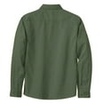 thumbnail image 5 of Womens Long Sleeve Easy Care Cotton/Polyester Shirt Clover Green S, 5 of 5