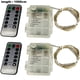 thumbnail image 2 of Paquete de 2 luces de cadena, 33 pies 100 LED, luces parpadeantes USB flexible con control remoto, patio, jardín, 2 of 5