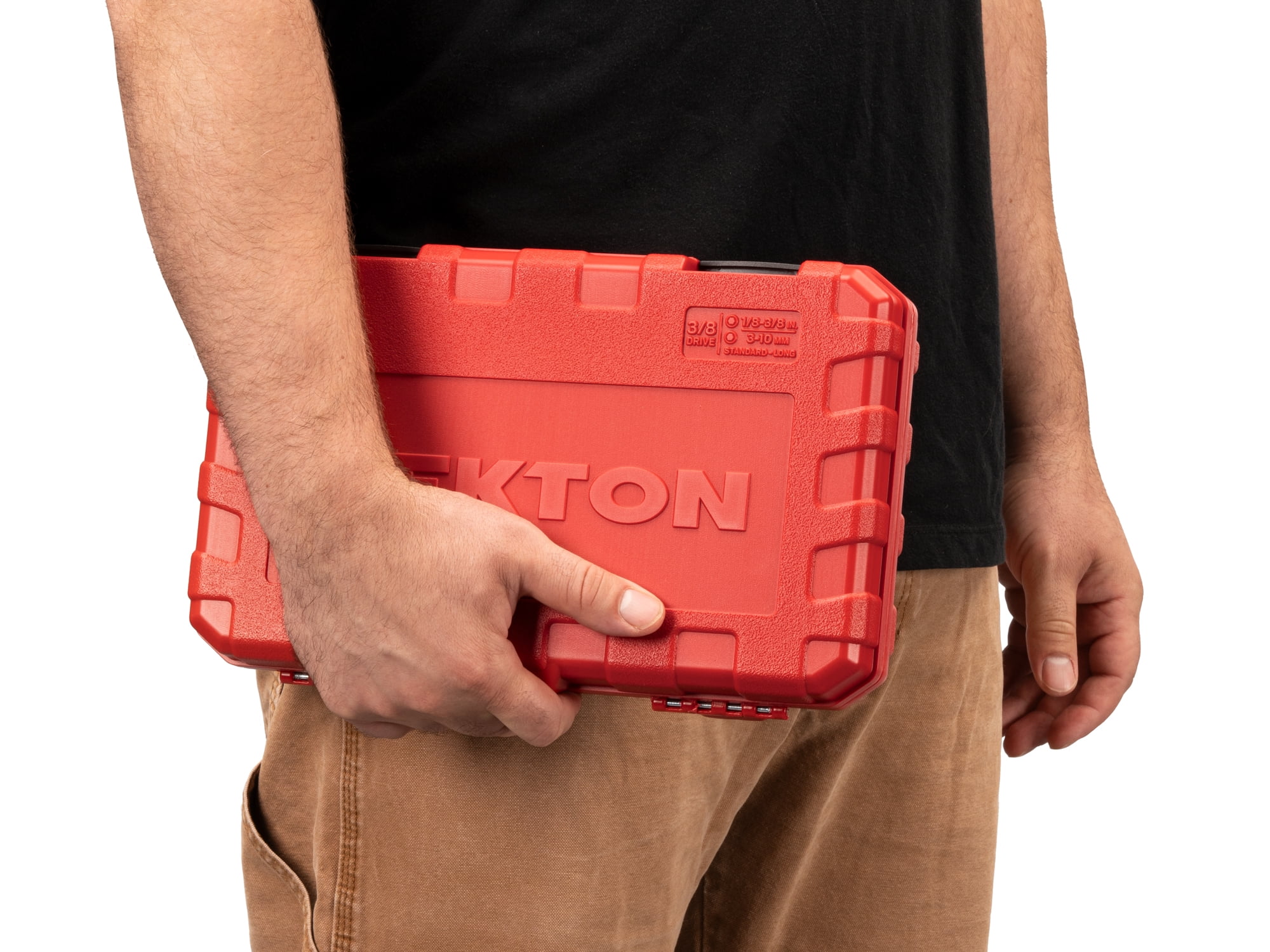 TEKTON 3/8 Inch Drive Hex Bit Socket Set with Case, 38-Piece (1/8 - 3/8 in., 3 - 10 mm) | SHB91316