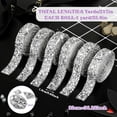 thumbnail image 2 of 6PCS Crystal Rhinestone Ribbon Bling Diamond Ribbon Wrap Roll for Wedding Crafts DIY Resin Rhinestone Ribbons Self Adhesive Crystal Rhinestones Ribbon Stickers Birthday Cakes Decor, 2 of 7