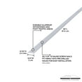 thumbnail image 3 of M-D Building Products 78048 3/4 In. X 36 In. Silver Aluminum Seam Binder w/ Screw Nails, 3 of 5
