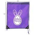 thumbnail image 2 of Easter Basket Bags, Bulk Drawstring Backpacks, Party Favor Goody Bags for Easter, 2 of 2
