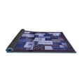 thumbnail image 2 of Ahgly Company Indoor Square Abstract Blue Contemporary Area Rugs, 8' Square, 2 of 4