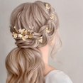 thumbnail image 4 of Conjunto de horquillas para el pelo de aleación de perlas hechas a mano de estilo europeo y americano para novias, conjunto de siete piezas para bodas, combinación de horquillas para el pelo, 4 of 5
