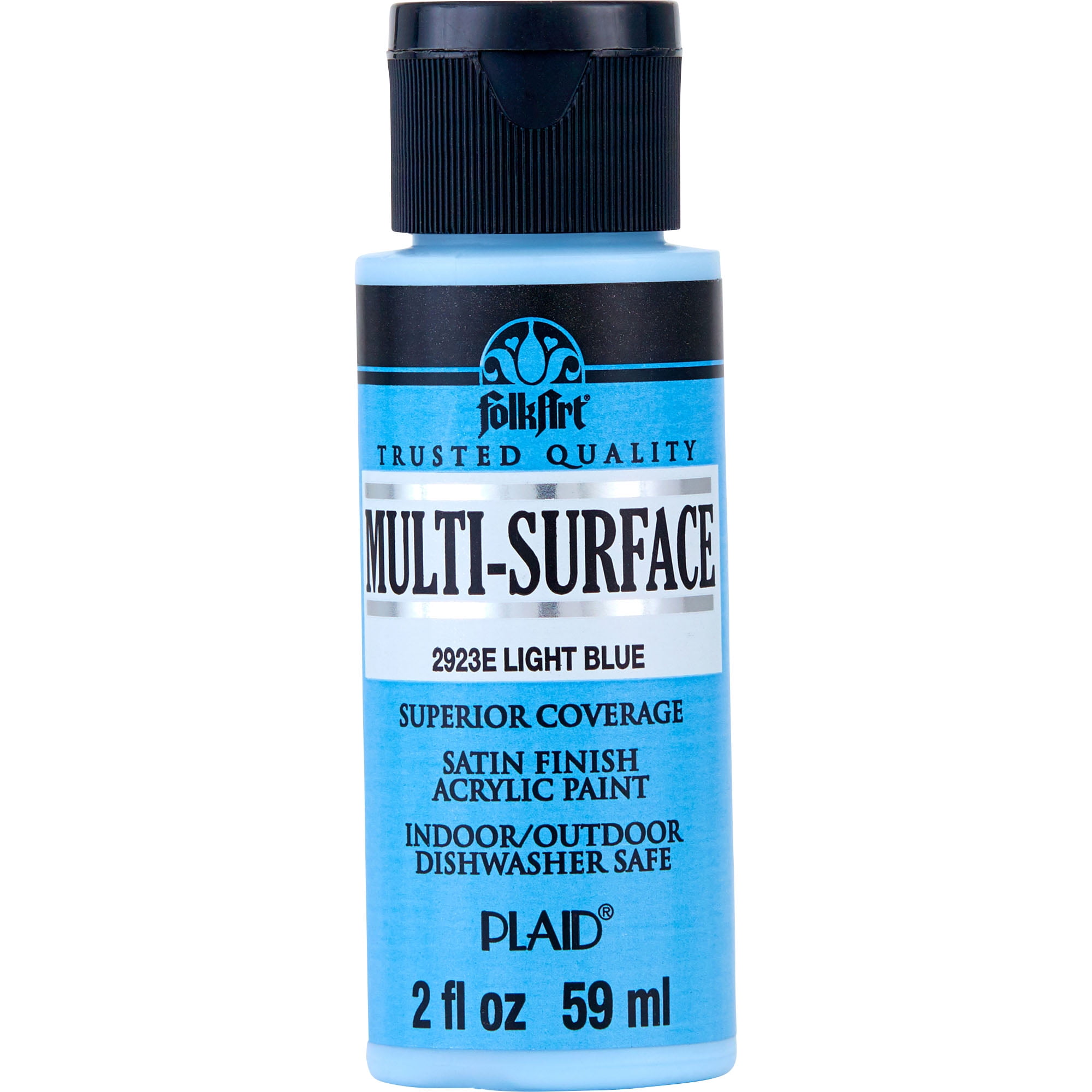 FolkArt 2923E MultiSurface Acrylic Craft Paint, Light Blue, 2 fl oz