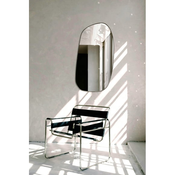 Mirrorize Canada 18x35 Black Asymmetrical Mirror