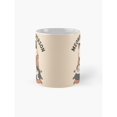 Grumpy For Tea Meowning Person Grumpy Cat Cartoon 11oz Ceramic Mug, Cream, Charcoal ...