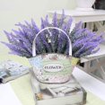 thumbnail image 7 of Artificial Flowers Lavender 4 Bundles Faux Plastic GRNSHTS Indoor Outdoor Lavender Greener Plants Lifelike Fake Flocking Lavender Bouquet for Wedding Home Office Patio Garden Decor (Purple), 7 of 7