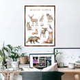 thumbnail image 2 of Woodland Animals Kids Room Decor | Montessori Wooden Poster | Homeschool I Educational Poster | Classroom Decor | Playroom Art - 310220, 2 of 11