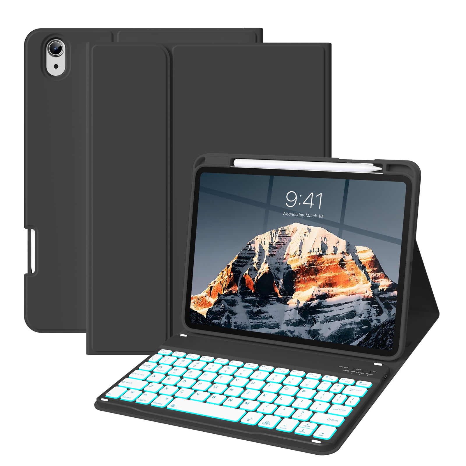 iPad本体 iPad mini 4 + Apple Pencil + Keybord JINRAN IPad Mini 5th Generation Mini 4 7.9 inch Keyboard Case Cute