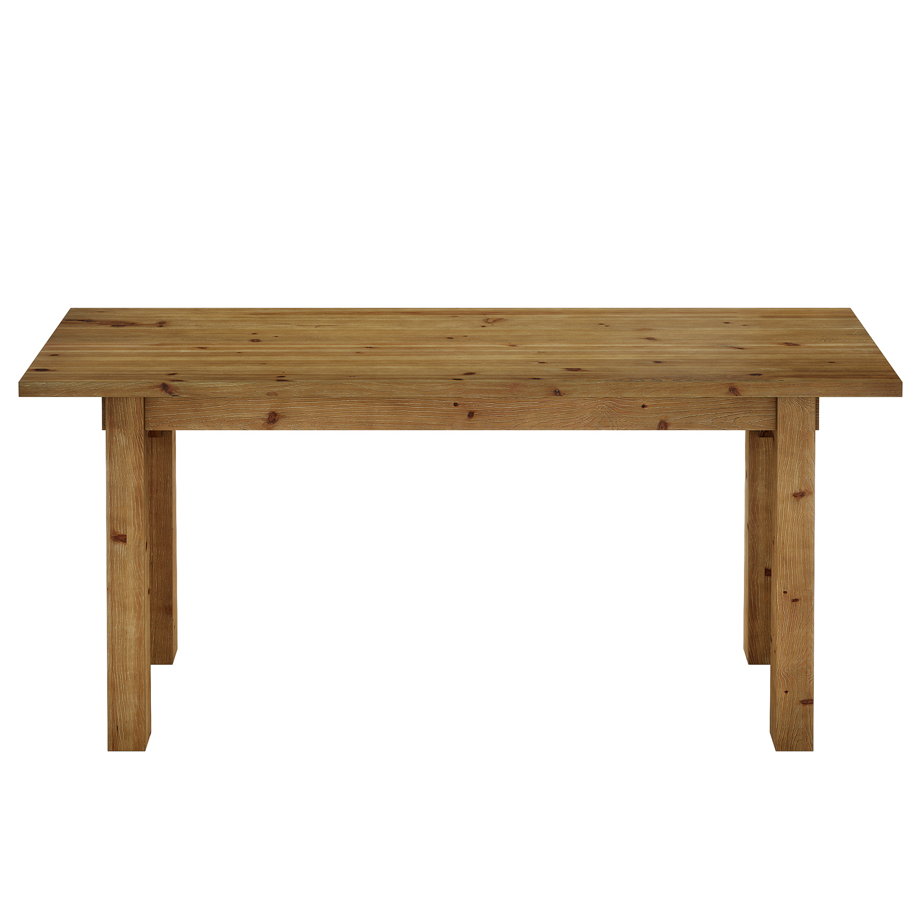 Solid Wood Executive Desk, 63" Farmhouse Home Office Computer Desk Writing Table Conference Table
