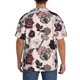 thumbnail image 3 of Fotbe Retro Red Black Roses Camisa Estampada de Manga Corta para Hombre, Casual de Verano, Estilo Playero, Sin Arrugas-X-Large, 3 of 5