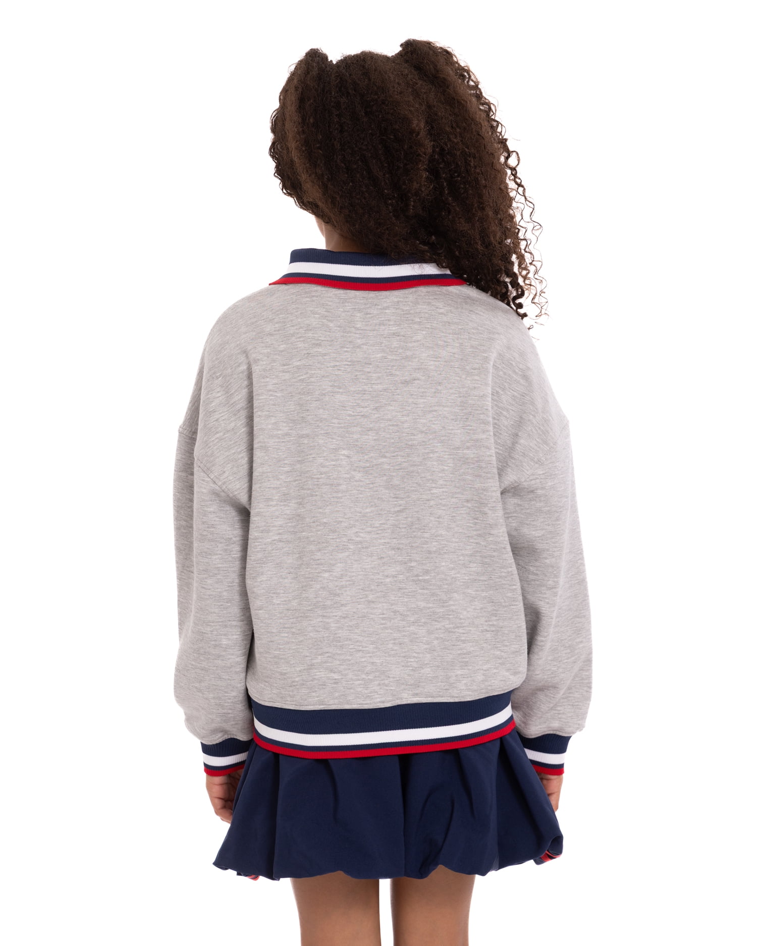 Toy Story Girls' Collared Graphic Sweatshirt with Long Sleeves, Sizes 4-12