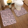 thumbnail image 2 of Honeii Cow Animal Skin Pattern Bathroom Anti-Skid Pad Bathroom Mat Vintage Seamless Pattern Not-Slip Toilet Rug Set, 2 of 6