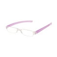 thumbnail image 3 of Portable Small Rectangle Purple Clear Reading Glasses 1.00 With Pen Holder for Women and Men, Plastic Light Weight Readers +1.00, 3 of 5