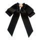 thumbnail image 2 of Broche de lazo preatado para mujer, alfiler decorativo para corbata, broche de lazo con cuentas portátil Negro, 2 of 9