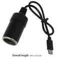 thumbnail image 5 of lanema USB C Port to 12V Car Socket Female Converter Adapter Cord Power Converter for Car Driving Recorder, 5 of 10