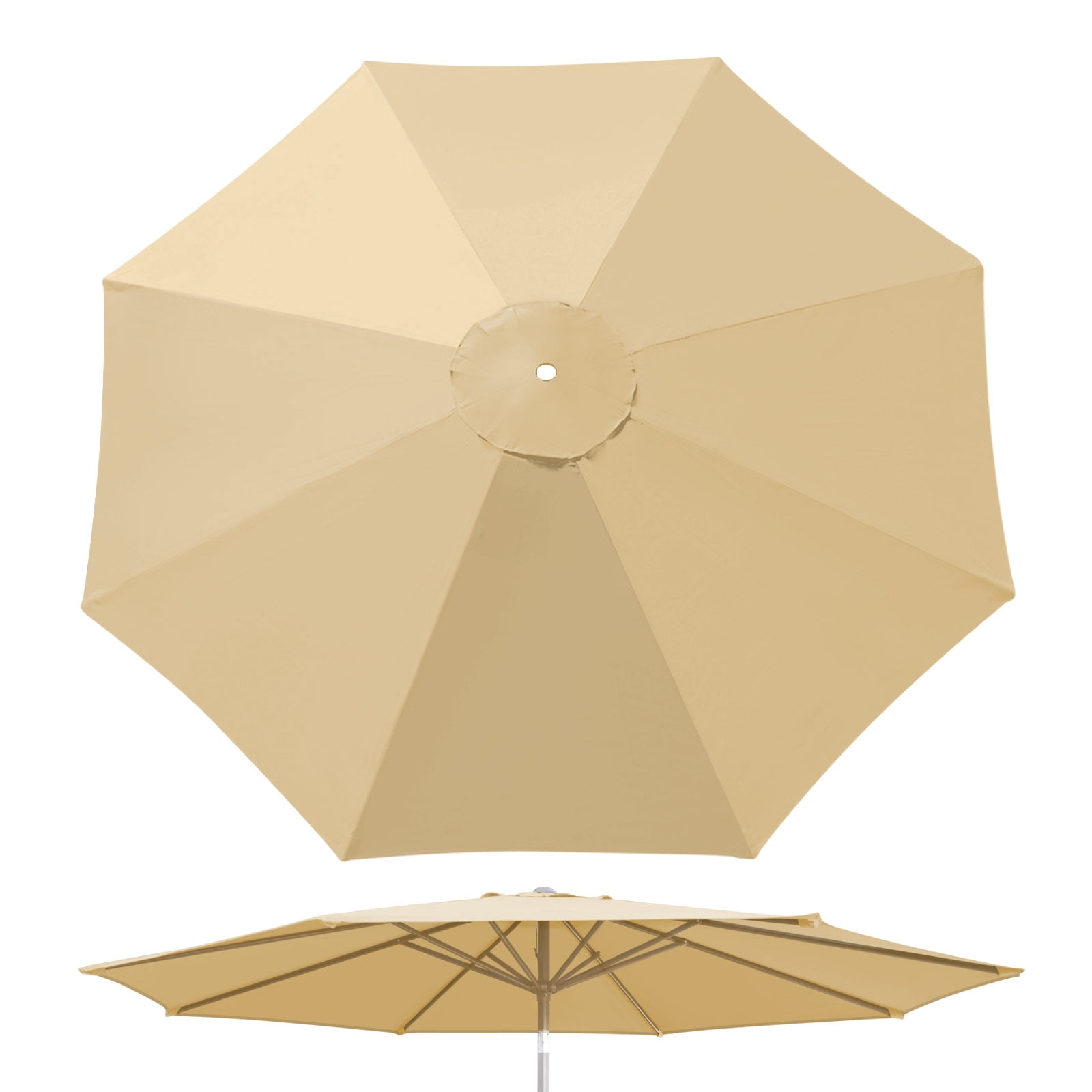 YardGrow 10ft Patio Umbrella Canopy Replacement 8 Ribs Canopy Cover