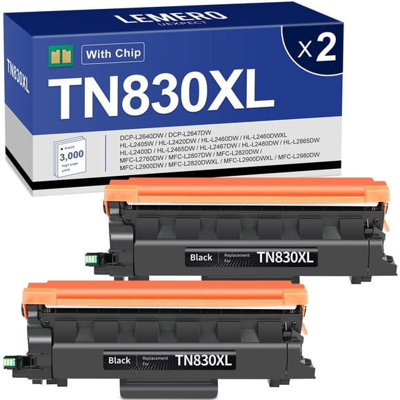 LEMERO UEXPECT Compatible for TN830XL Toner for Brother Printer Replacement for TN830XL TN 830XL TN-830XL Toner use with HL-L2460