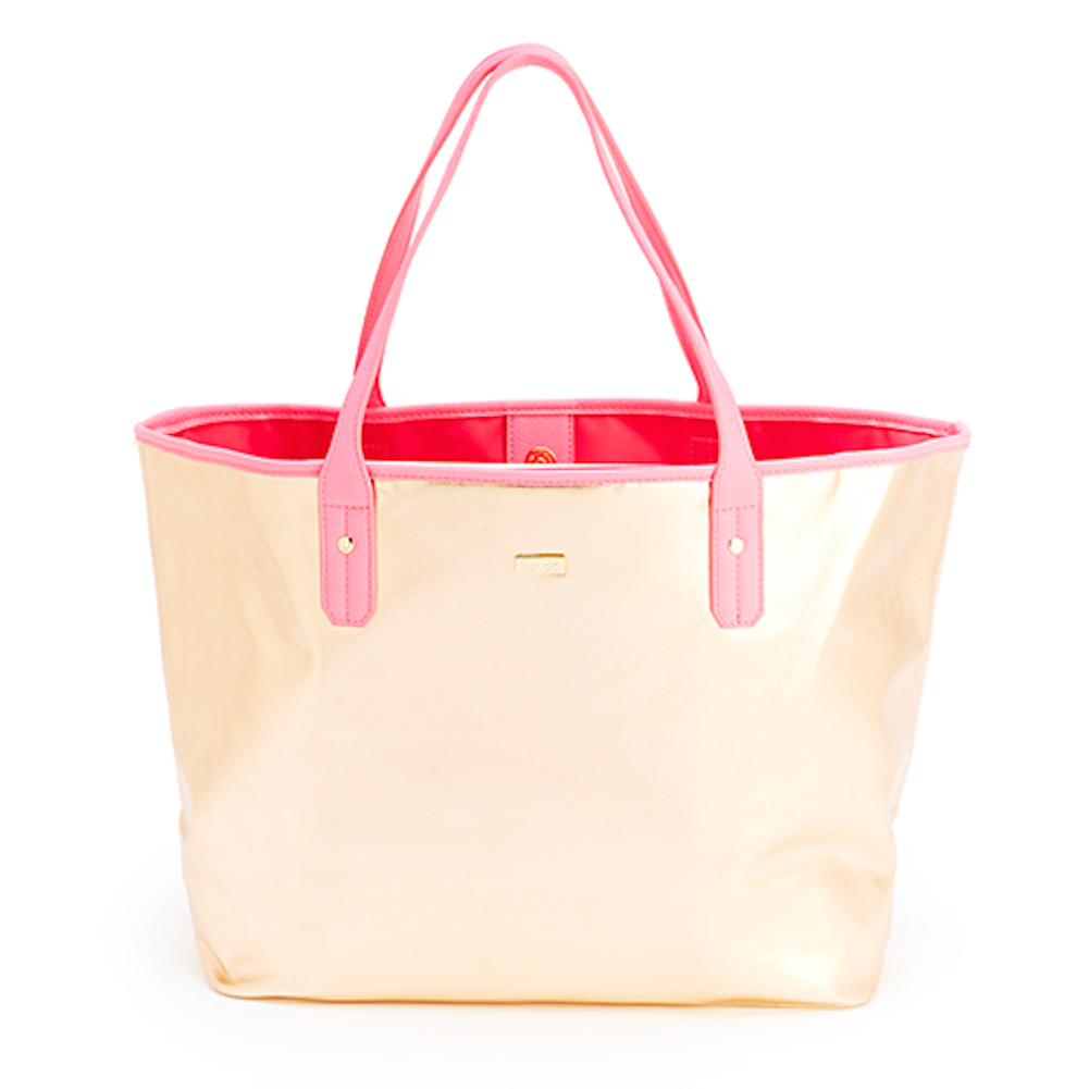 rose gold tote purse