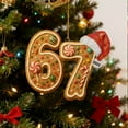 thumbnail image 4 of Christmas 67 Acrylic Ornament, Six Seven Funny Christmas TreeOrnament, 67 Christmas Ornament, Multi-Purpose for Xmas Holiday & Birthday Decorations, for Humor Lovers and Gift Givers E, 4 of 7