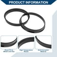 thumbnail image 5 of Car Wheel Hub Centric Rings Wheels Center Shaft Shock Absorbing Hubrings Durable Polycarbonate OD 72.6mm to ID 70.6mm 2 Pcs Black, 5 of 7