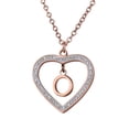 thumbnail image 1 of Collar de Mujer Corazón con Inciales LuckyLy, Modelo Adina rosa UNITALLA, 1 of 7