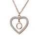 thumbnail image 1 of Collar de Mujer Corazón con Inciales LuckyLy, Modelo Adina rosa UNITALLA, 1 of 7