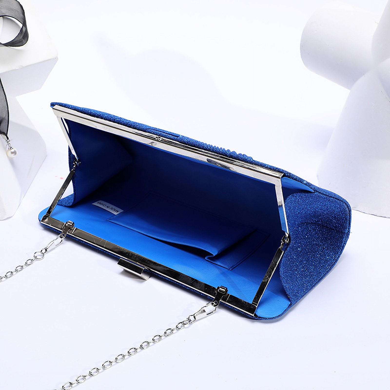 Women s Royal Blue Envelope Clutch for Wedding Prom Party Walmart