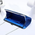 thumbnail image 3 of Girl Royal Blue Envelope Clutch Bag, Women's Royal Blue Envelope Evening Clutches Wedding, Prom And Party Purse-Royal Blue, 3 of 4