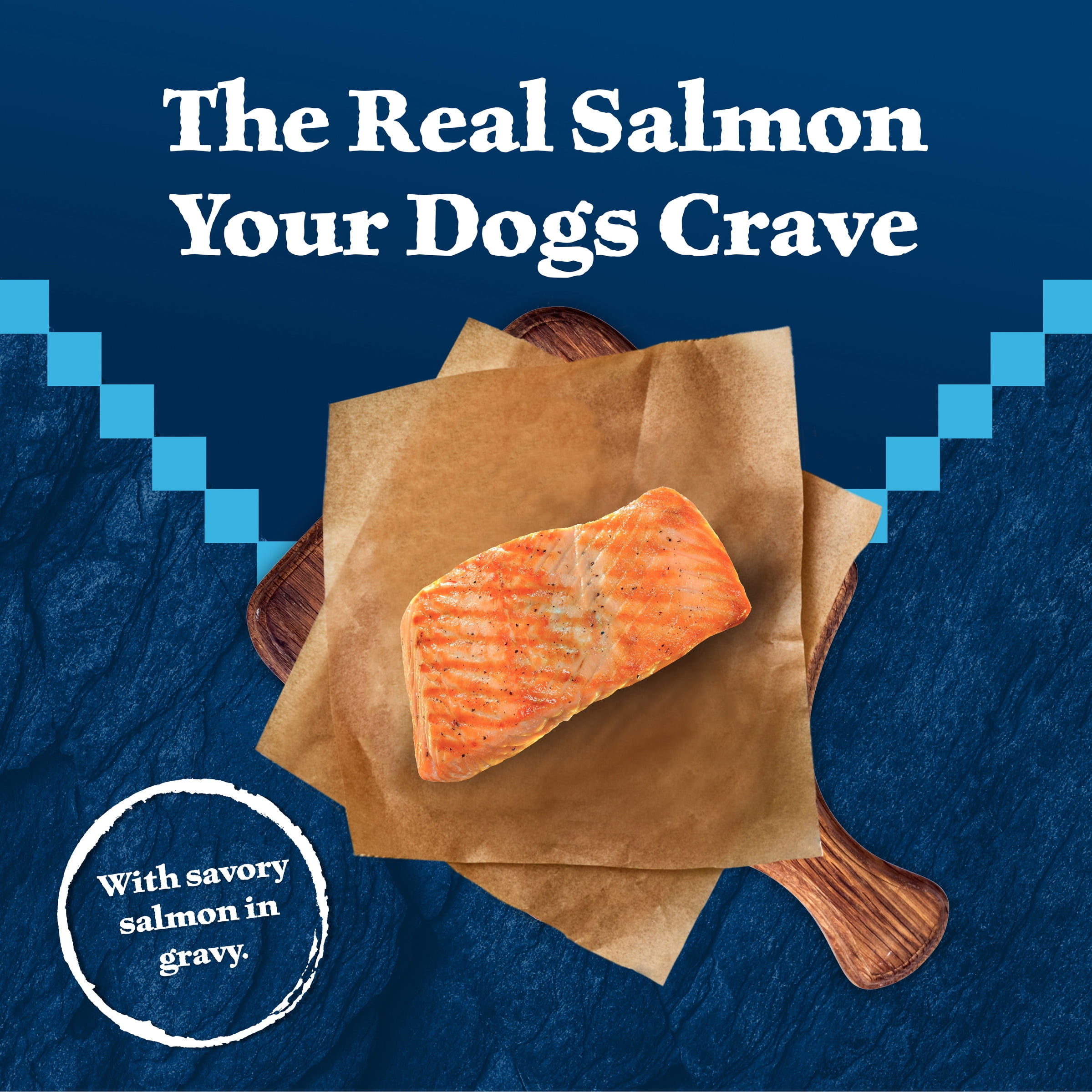 Blue Buffalo Wilderness Wolf Creek Stew High Protein Grain Free, Natural Wet Dog Food, Savory Salmon Stew in gravy 12.5-oz can (pack of 12)