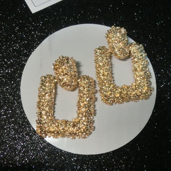 Raindrops 1 Pair Earrings Dangler Resin Geometric Women Jewelry For Banquet