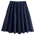 thumbnail image 3 of EDFBUYKRS Female Skirts Skirts for Women Fall Summer Seaside Resort Style Beach Skirt Womens Hollow Woven Split Skirt, 3 of 3