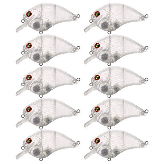FREE FISHER Unpainted Blank Swimbait,Unpainted Fishing Lures, 20Pcs Crankbait Blank Minnow  Hard Bait Bodies DIY Lure 7.9cm 13.8g