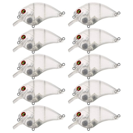 FREE FISHER Unpainted Blank Swimbait Unpainted Fishing Lures 20Pcs Crankbait Blank Minnow Hard Bait Bodies DIY Lure 7.9cm 13.8g